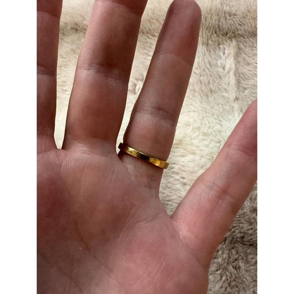 Vintage Gold Plate Fashion Ring With Two Color Stones Sz 5.5 EUC - Picture 3 of 6